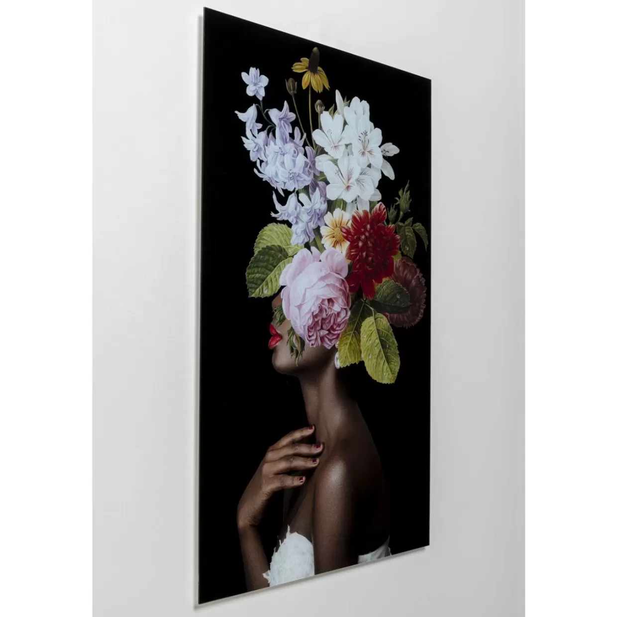 KARE Design Bilder | Glasbild Ms. Bouquet 80X120Cm