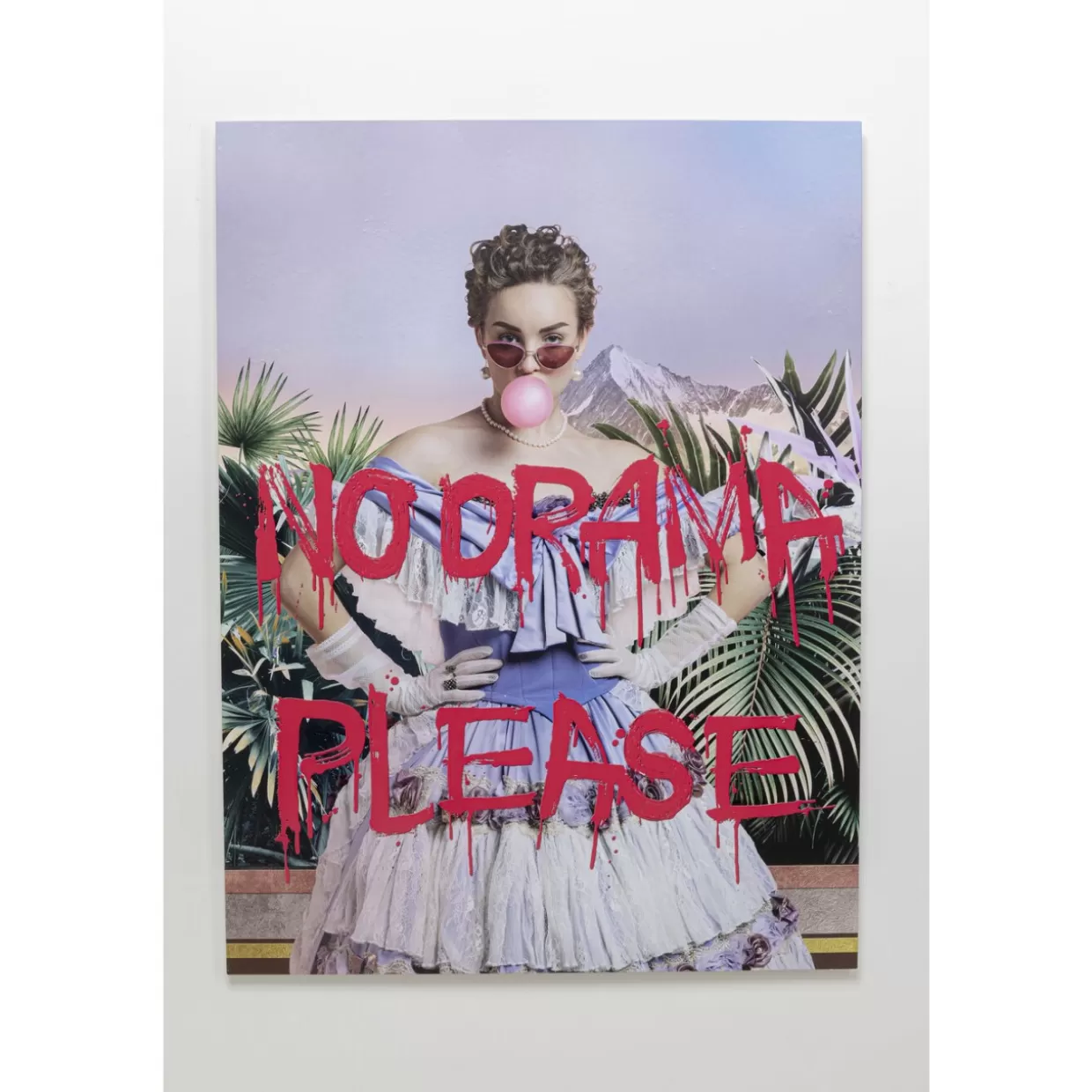 KARE Design Bilder | Glasbild No Drama 90X120Cm