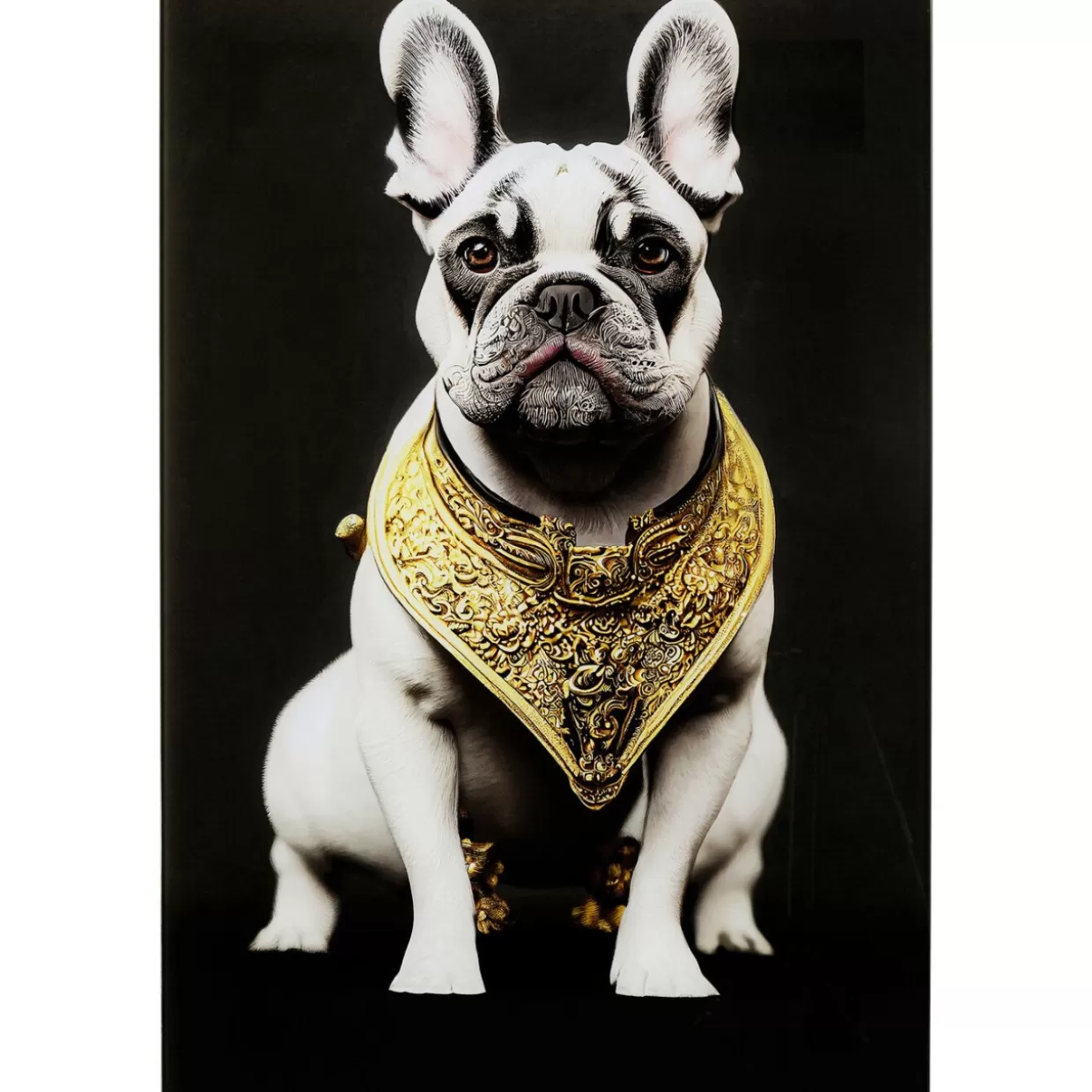 KARE Design Bilder | Glasbild Noble Dog 40X60Cm