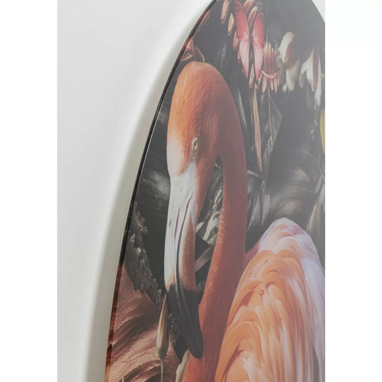 KARE Design Bilder | Glasbild Proud Flamingo O100Cm