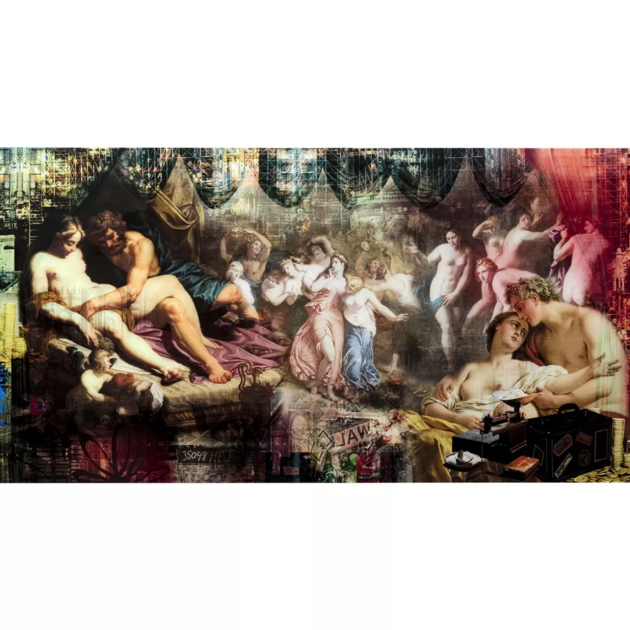 KARE Design Bilder | Glasbild Rock N Roll 180X90Cm