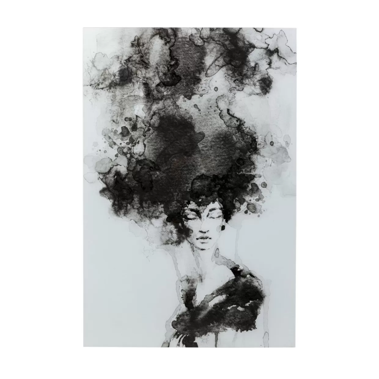 KARE Design Bilder | Glasbild Smokey Hair 100X150Cm