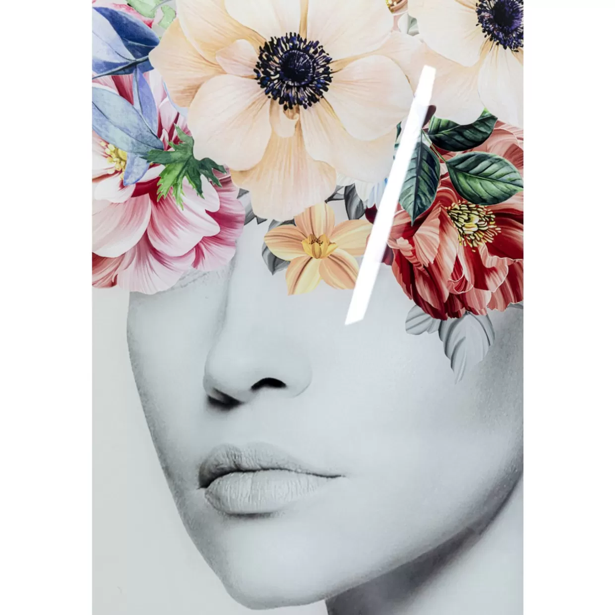 KARE Design Bilder | Glasbild Spring Hair 80X120Cm