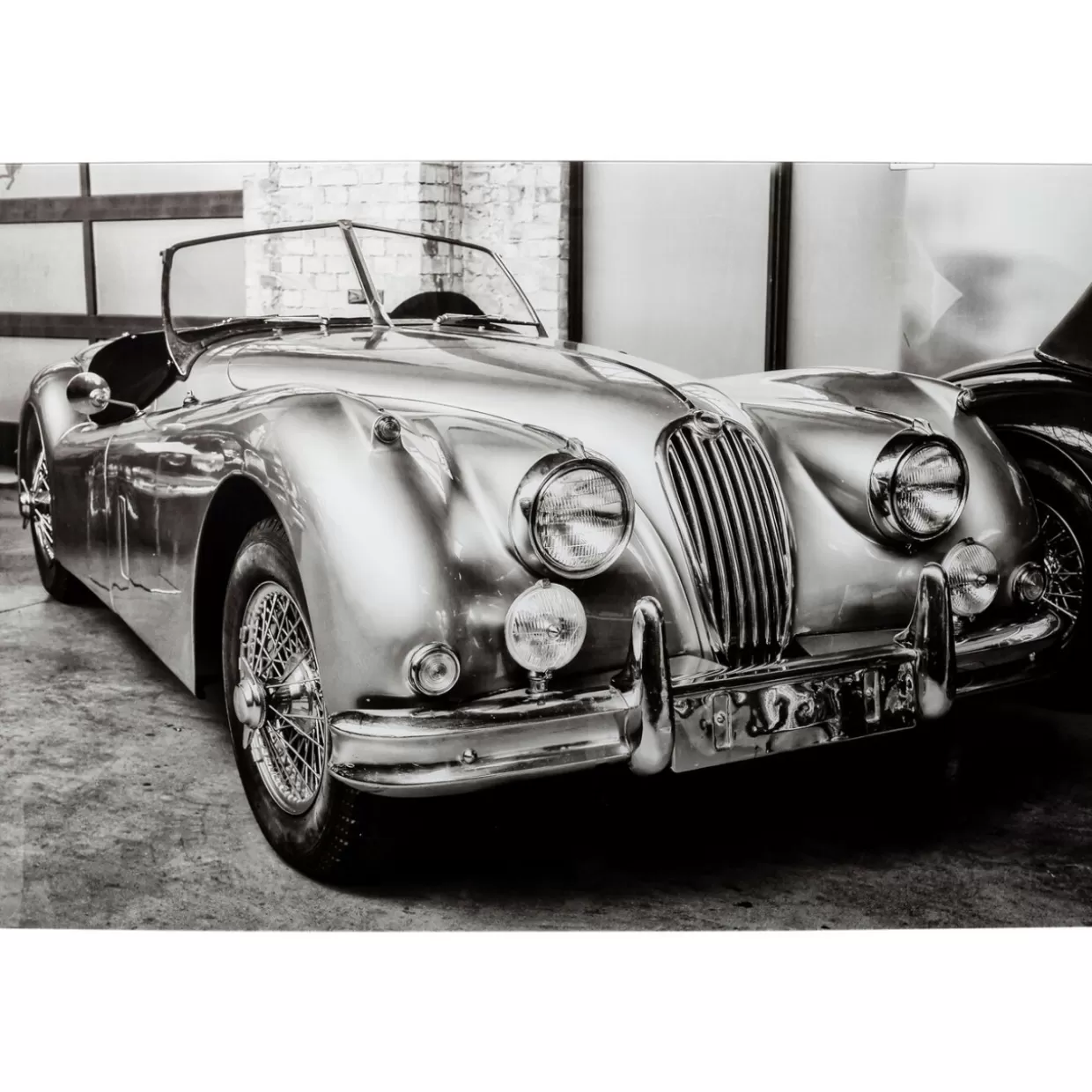 KARE Design Bilder | Glasbild Vintage Cabrio 150X100Cm