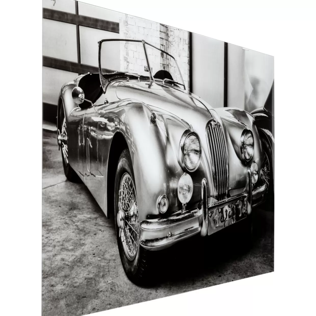 KARE Design Bilder | Glasbild Vintage Cabrio 150X100Cm