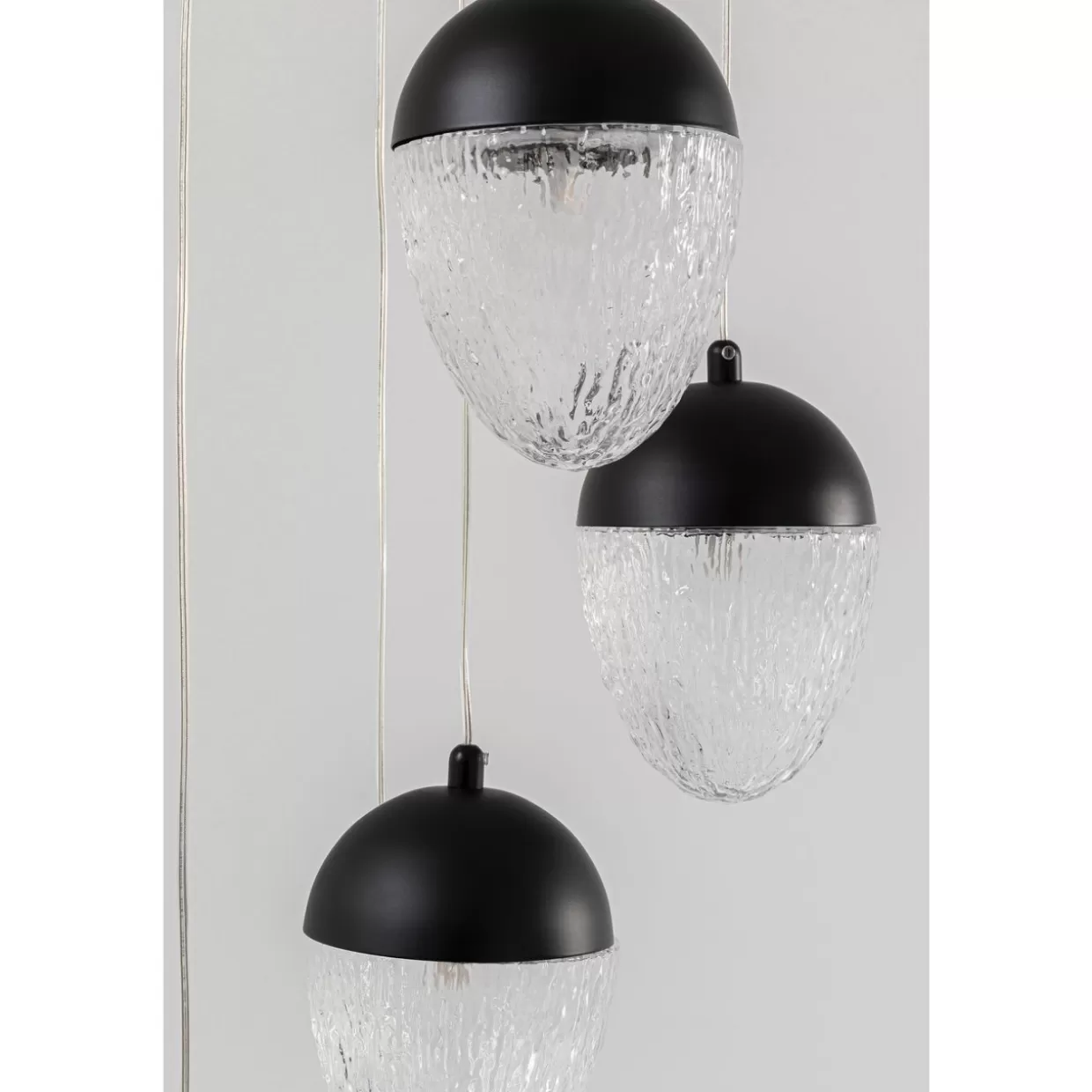 KARE Design Hängeleuchten | Hangeleuchte Frozen 5 Schwarz Matt O35Cm