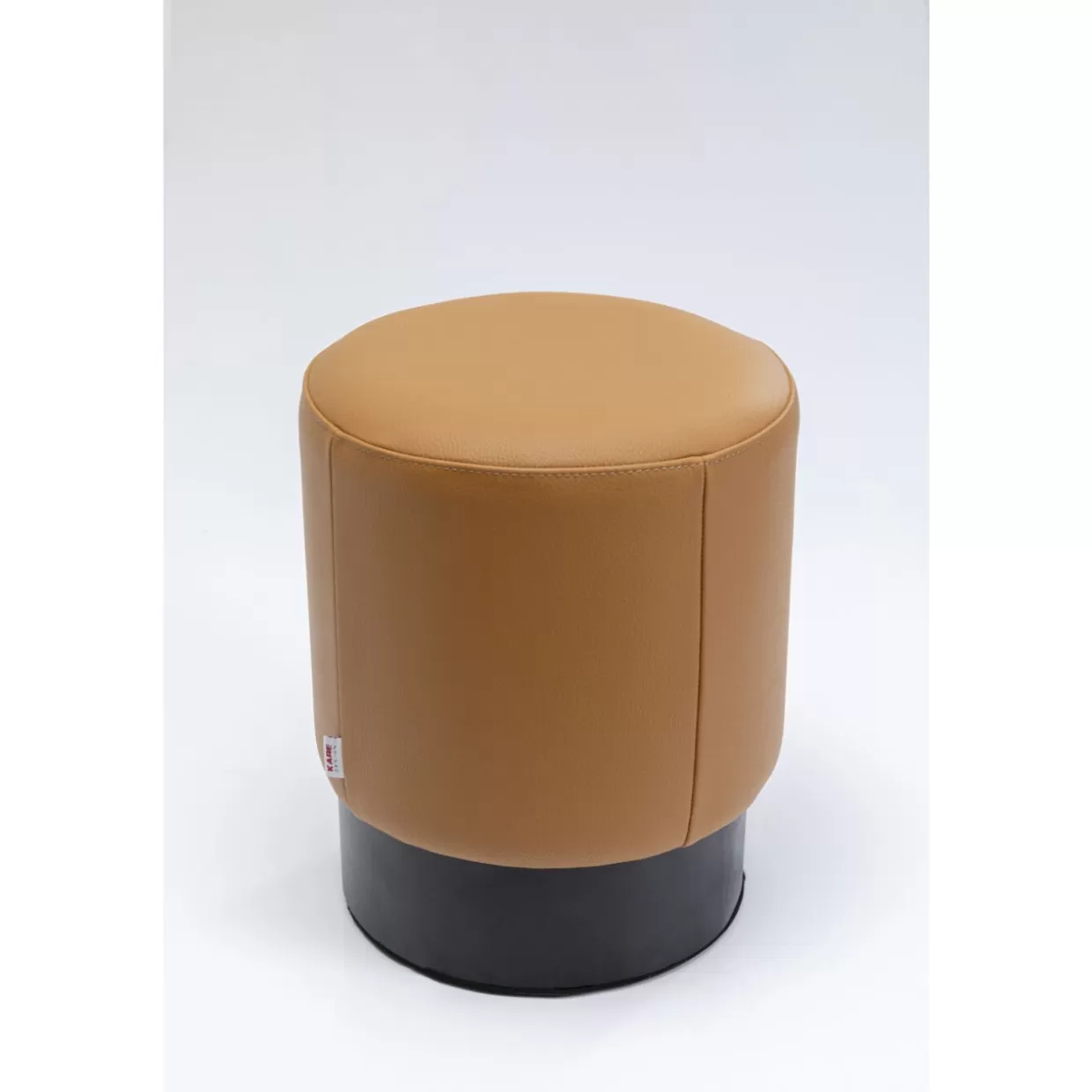 KARE Design Sitzbänke | Hocker Cherry Leder Braun O36Cm