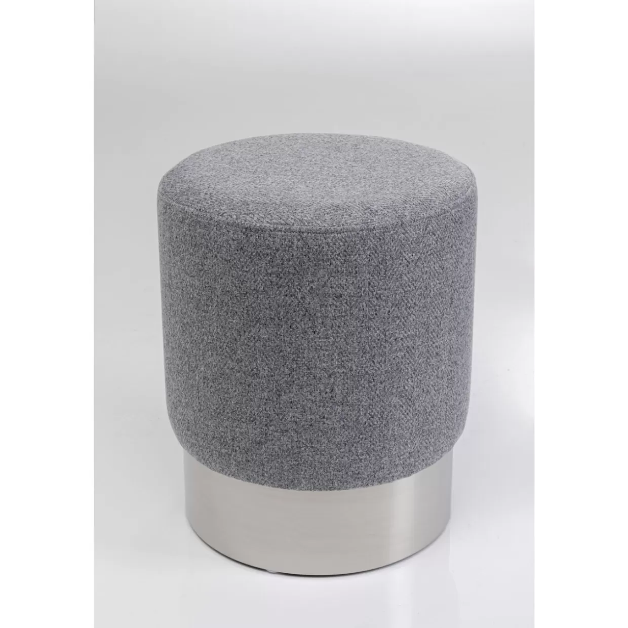 KARE Design Sitzbänke | Hocker Cherry Lina Grau Silver O35Cm
