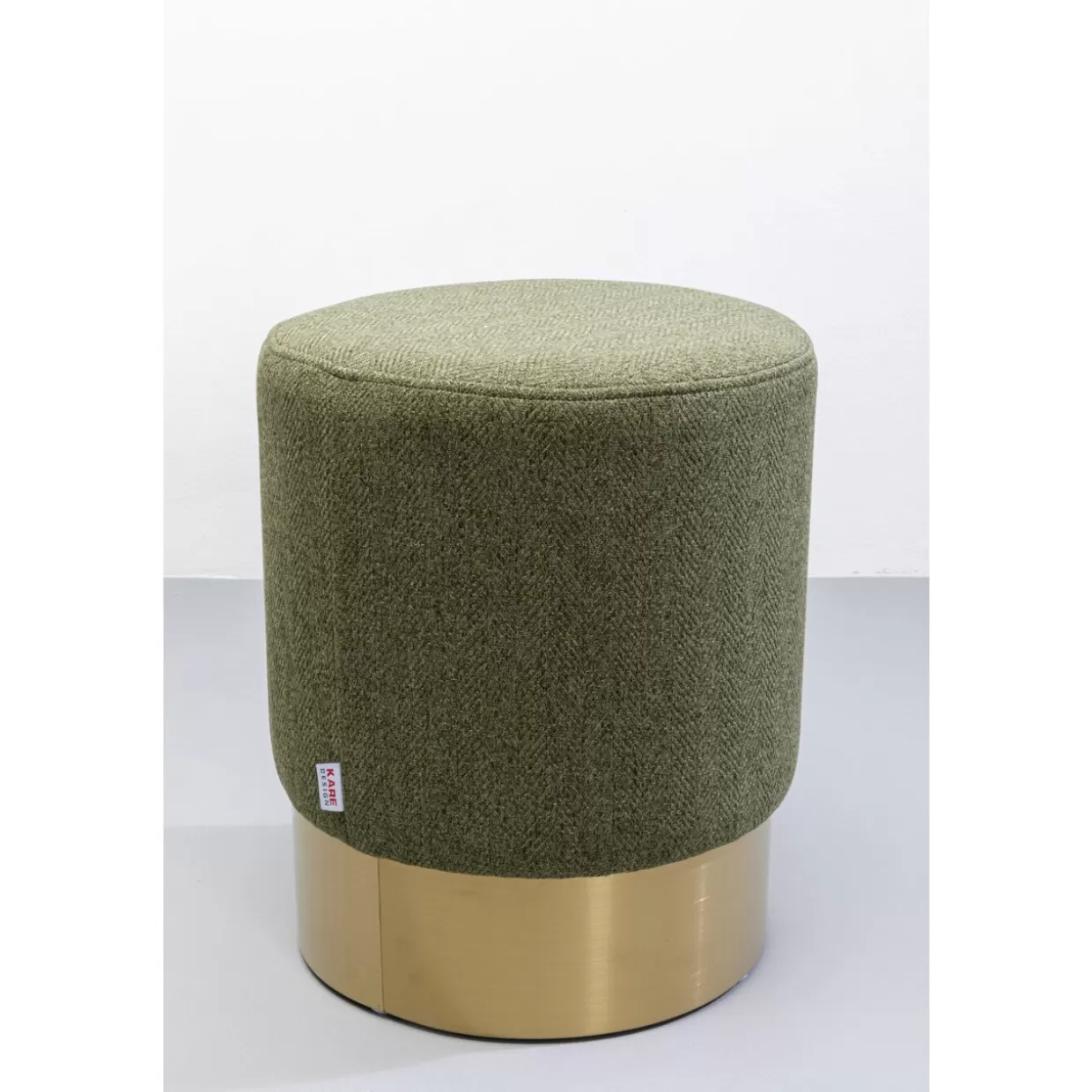 KARE Design Sitzbänke | Hocker Cherry Lina Grun Brass O35Cm