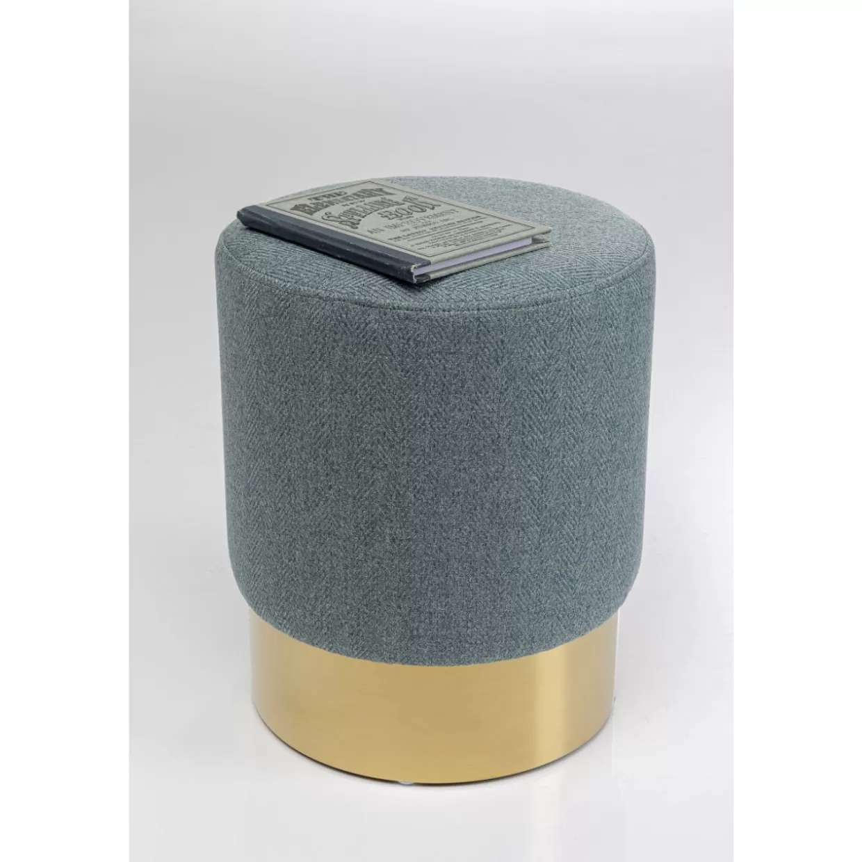 KARE Design Sitzbänke | Hocker Cherry Lina Hellbau Brass O35Cm