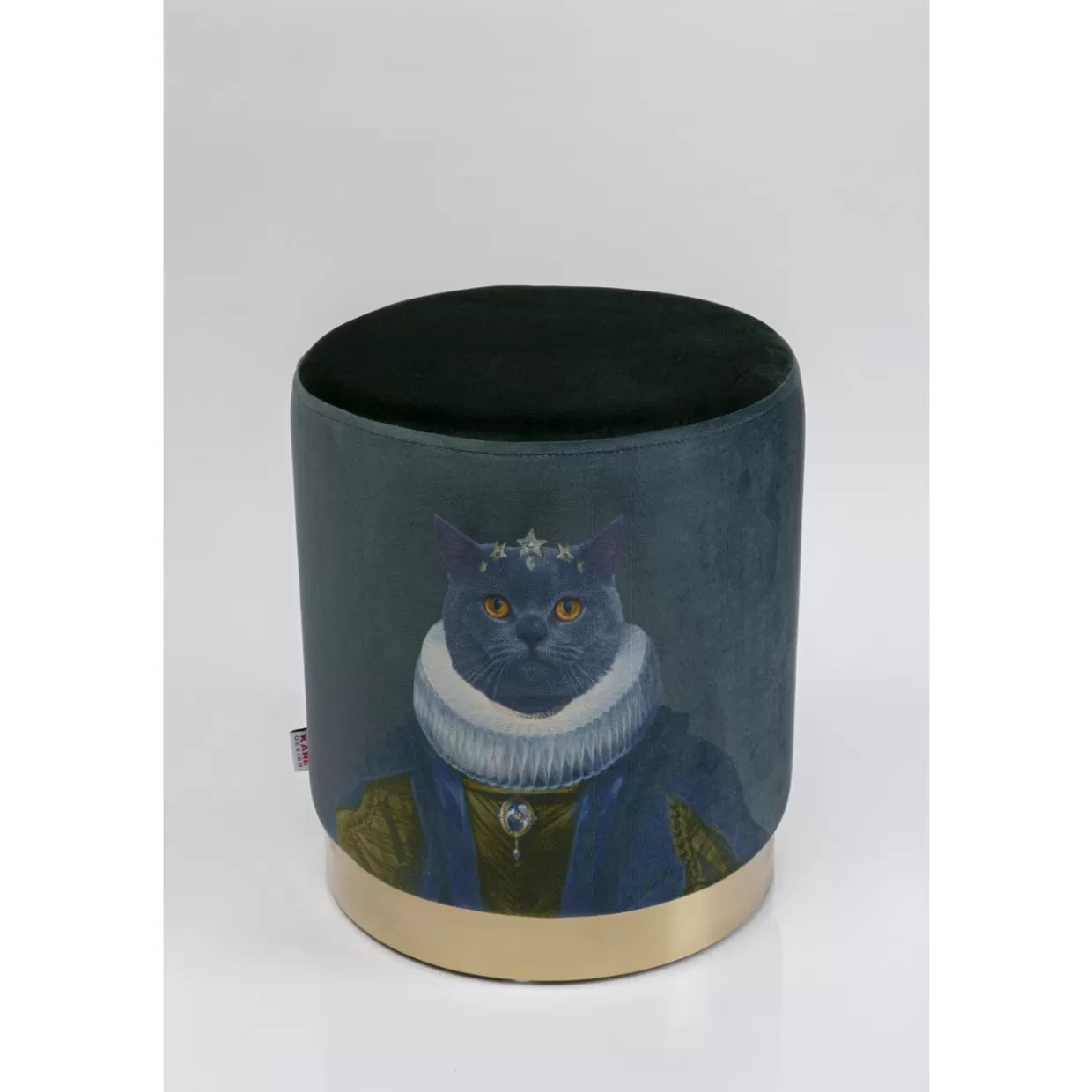 KARE Design Sitzbänke | Hocker Cherry Mr. Cat Brass O32Cm