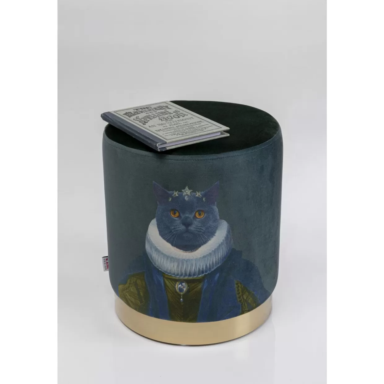 KARE Design Sitzbänke | Hocker Cherry Mr. Cat Brass O32Cm