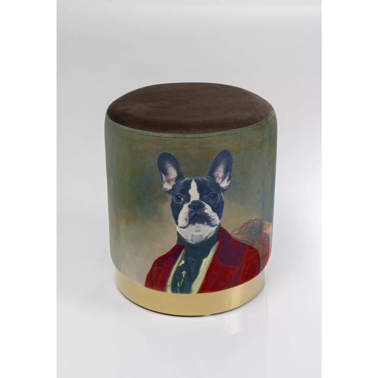 KARE Design Sitzbänke | Hocker Cherry Mr. Dog Brass O32Cm