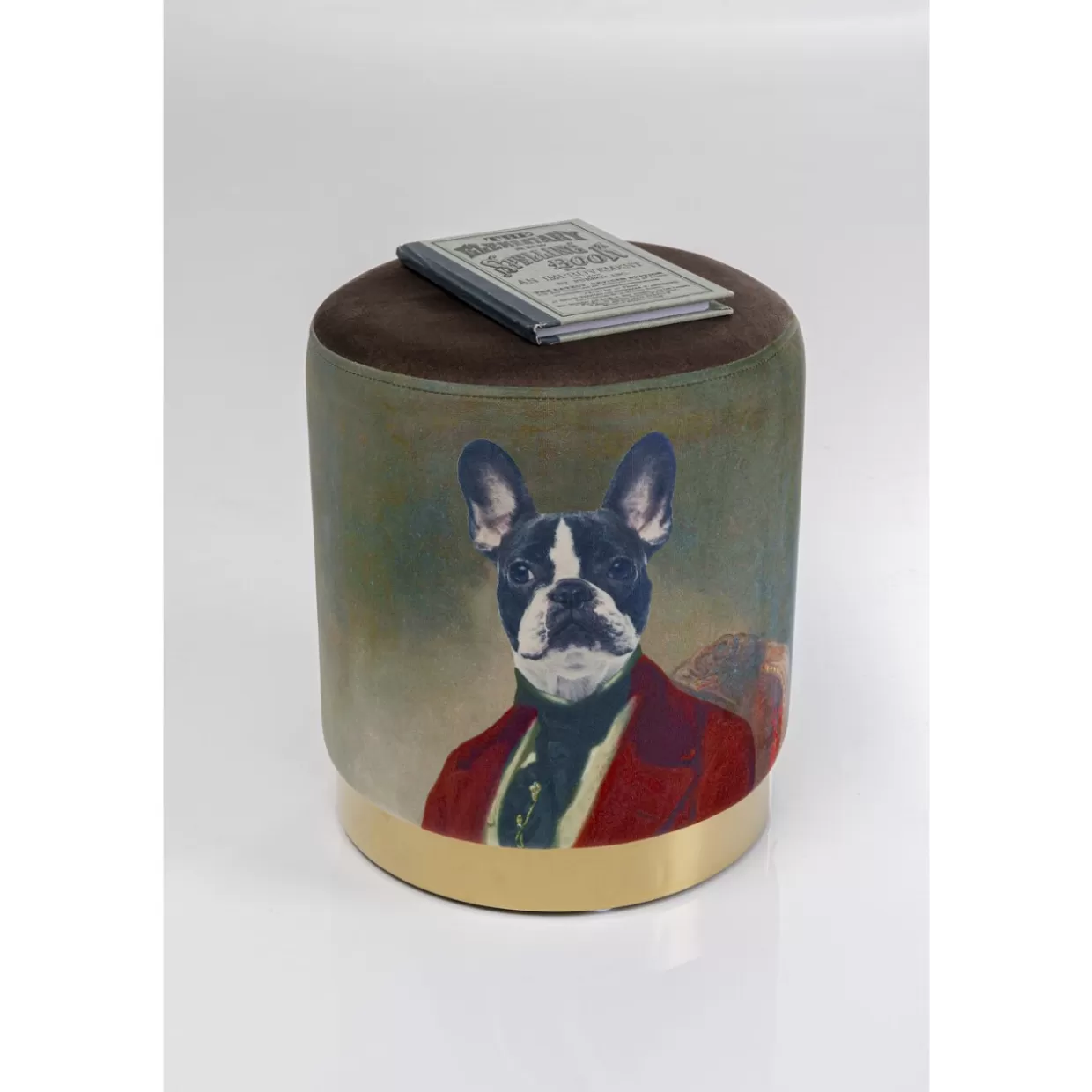 KARE Design Sitzbänke | Hocker Cherry Mr. Dog Brass O32Cm