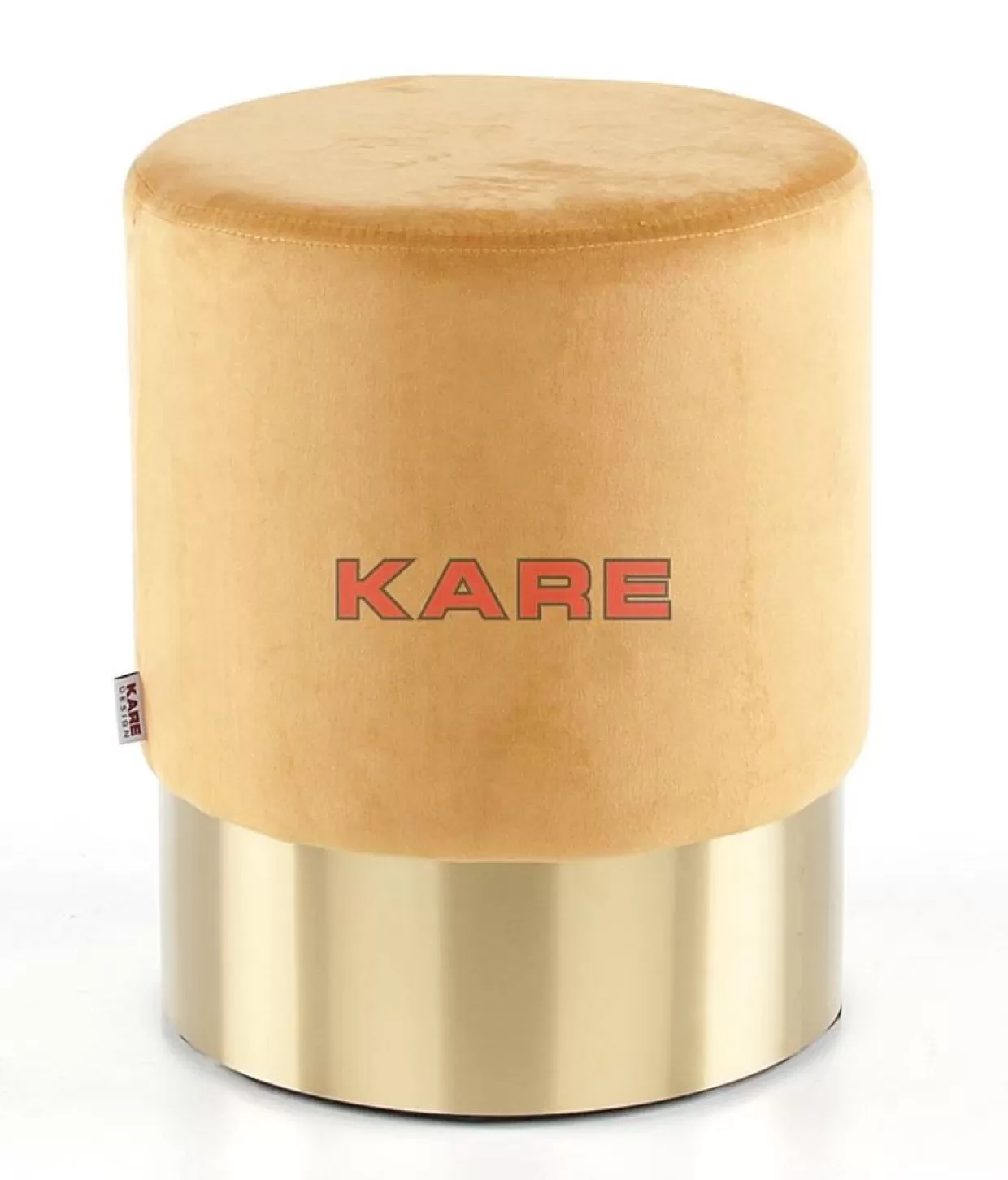 KARE Design Sitzbänke | Hocker Cherry Orange Brass O35Cm