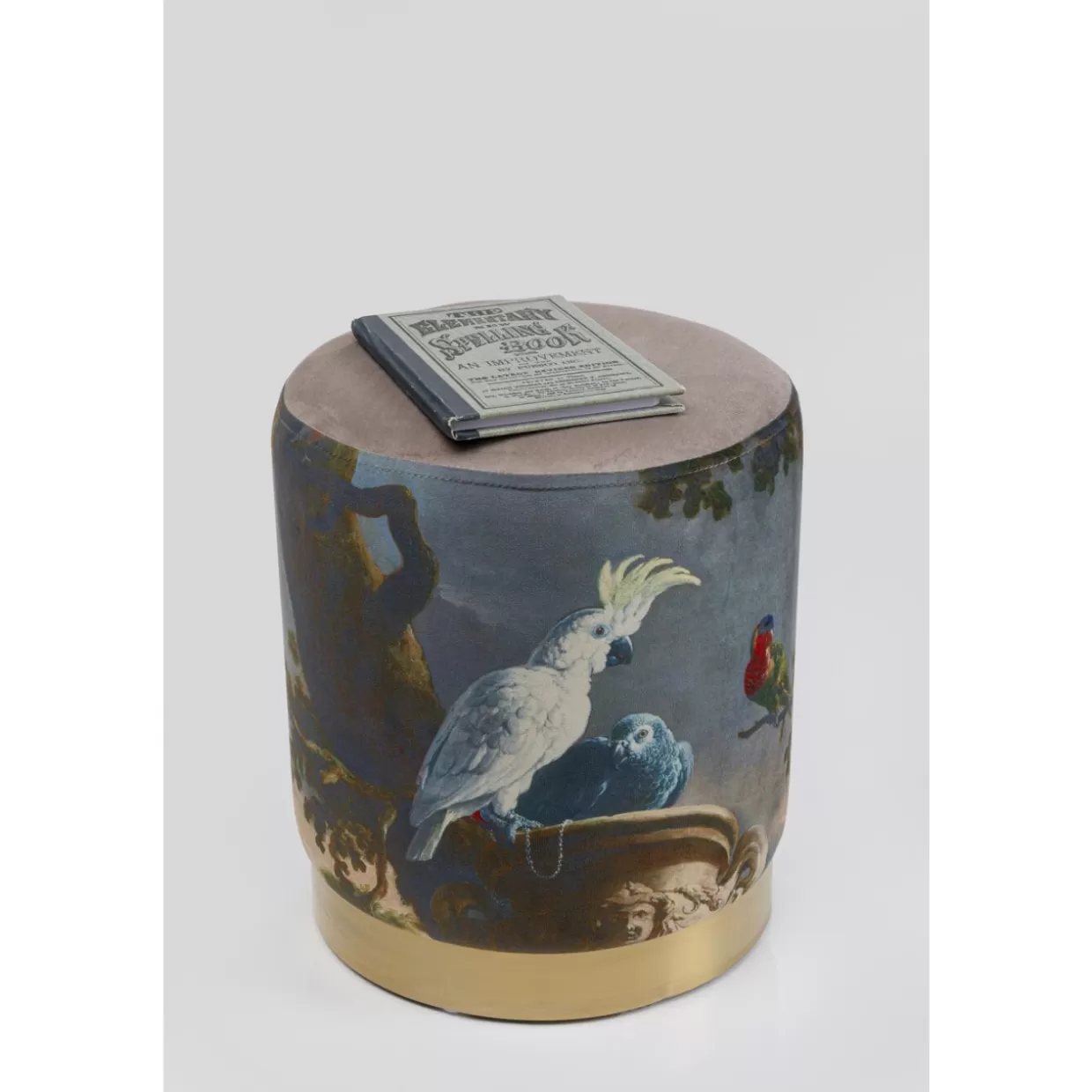 KARE Design Sitzbänke | Hocker Cherry Parrot Brass O32Cm