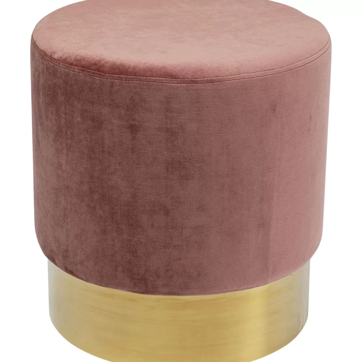 KARE Design Sitzbänke | Hocker Cherry Rose Brass O45Cm