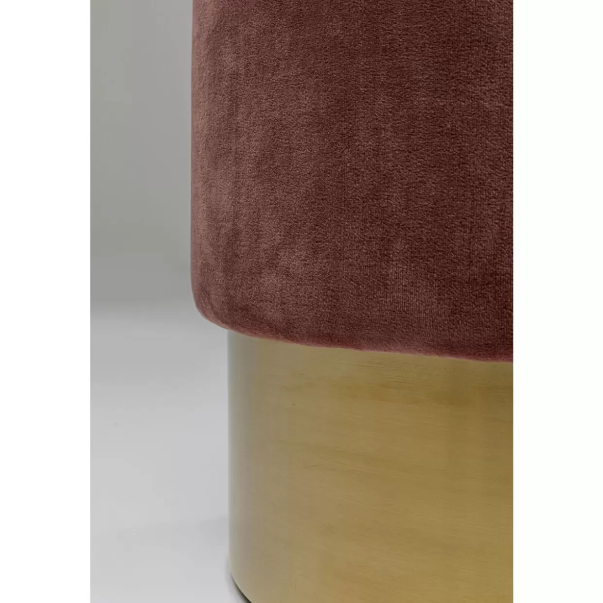 KARE Design Sitzbänke | Hocker Cherry Rose Brass O45Cm