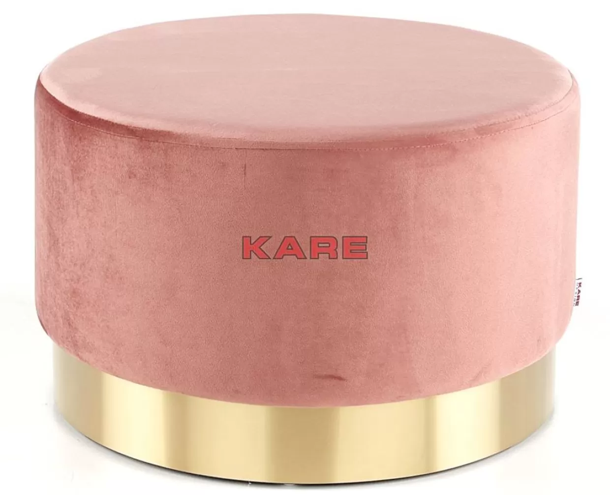 KARE Design Sitzbänke | Hocker Cherry Rose Brass O55Cm
