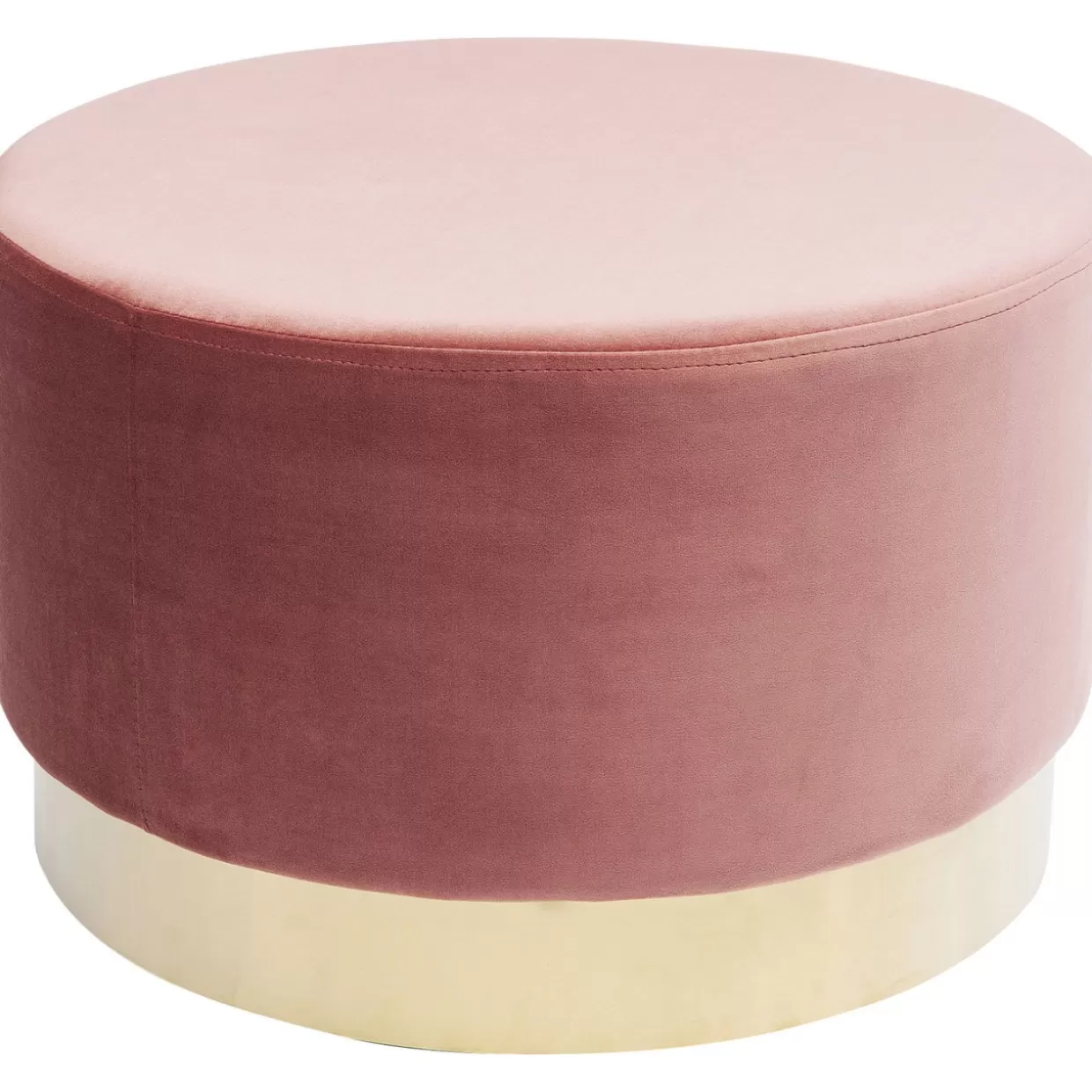 KARE Design Sitzbänke | Hocker Cherry Rose Brass O55Cm