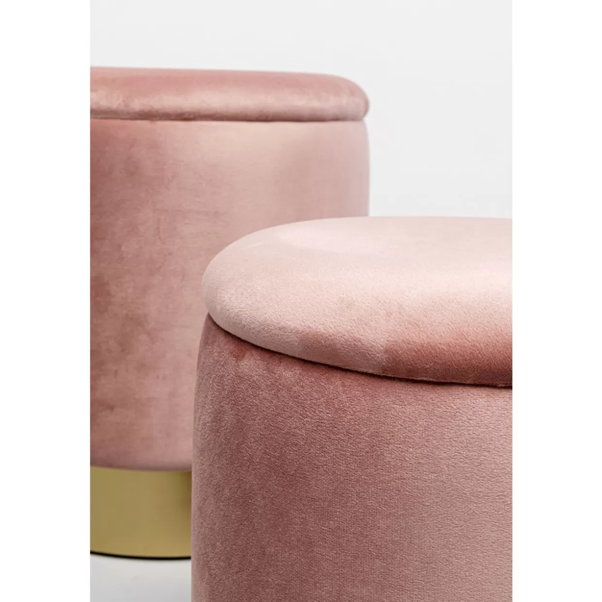 KARE Design Sitzbänke | Hocker Cherry Storage Rose Brass (2/Set)