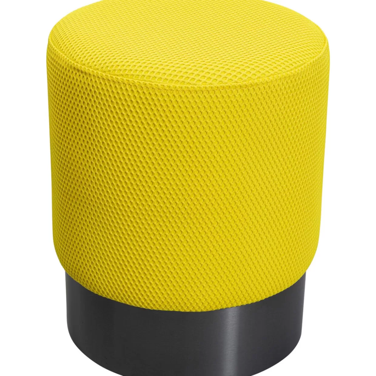 KARE Design Sitzbänke | Hocker Jody Gelb Mesh Schwarz O35Cm