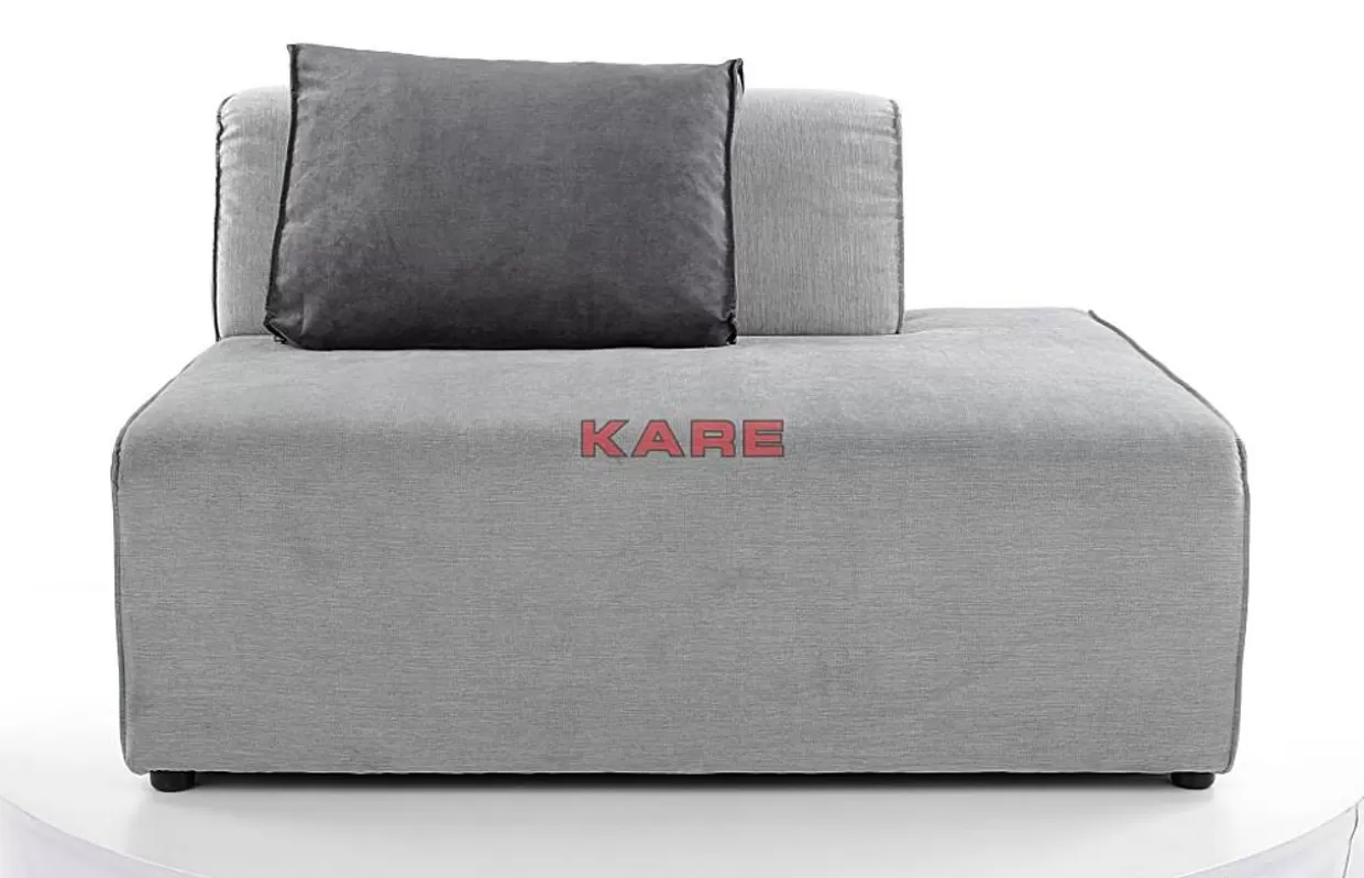 KARE Design Sofas & Couches | Infinity Ottomane Semi Elements Grau Rechts