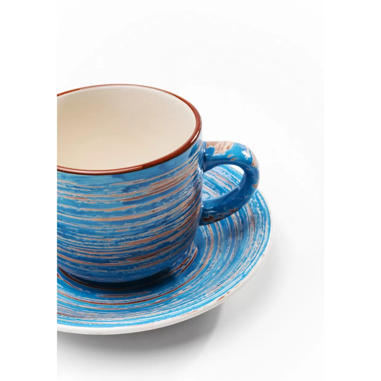 KARE Design Geschirr & Tischaccessoires | Kaffeetasse Swirl Blau (2/Set)