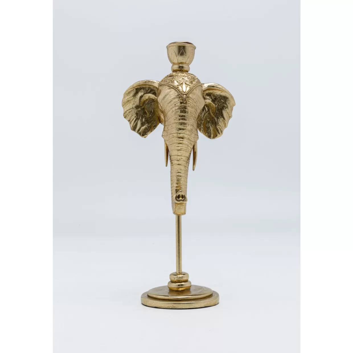 KARE Design Kerzenständer & Laternen | Kerzenständer Elephant Head Gold 36Cm