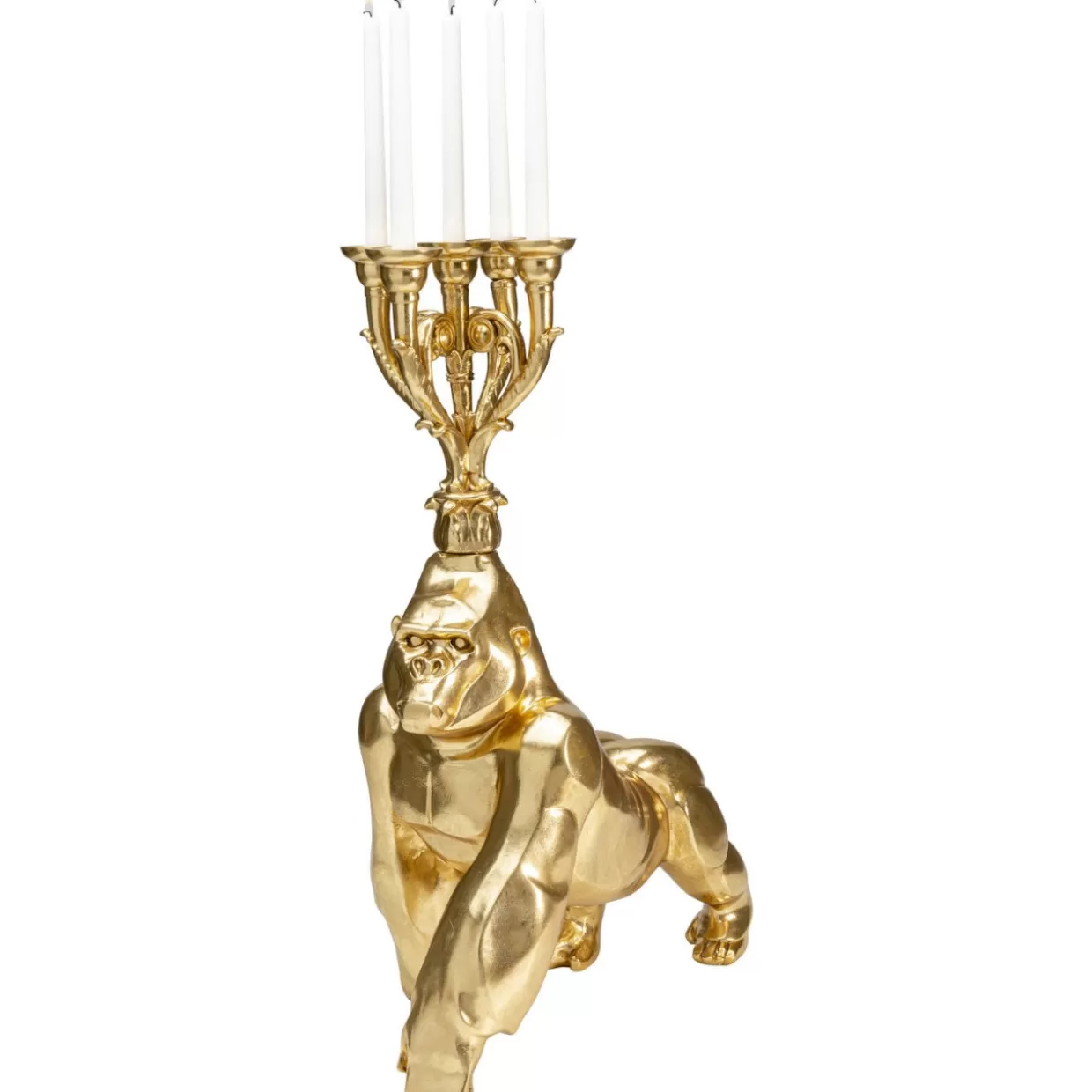KARE Design Kerzenständer & Laternen | Kerzenständer Gorilla Gold