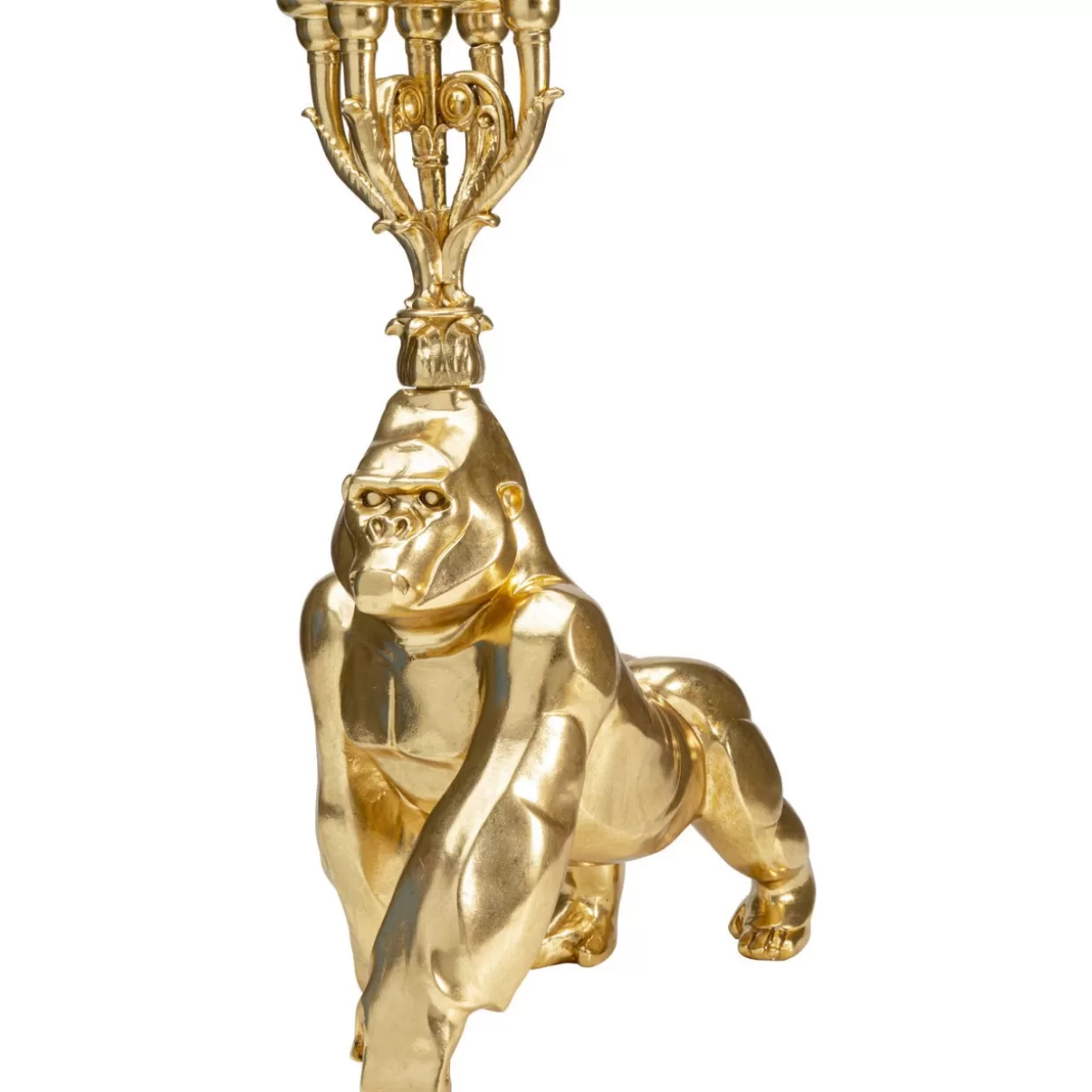 KARE Design Kerzenständer & Laternen | Kerzenständer Gorilla Gold