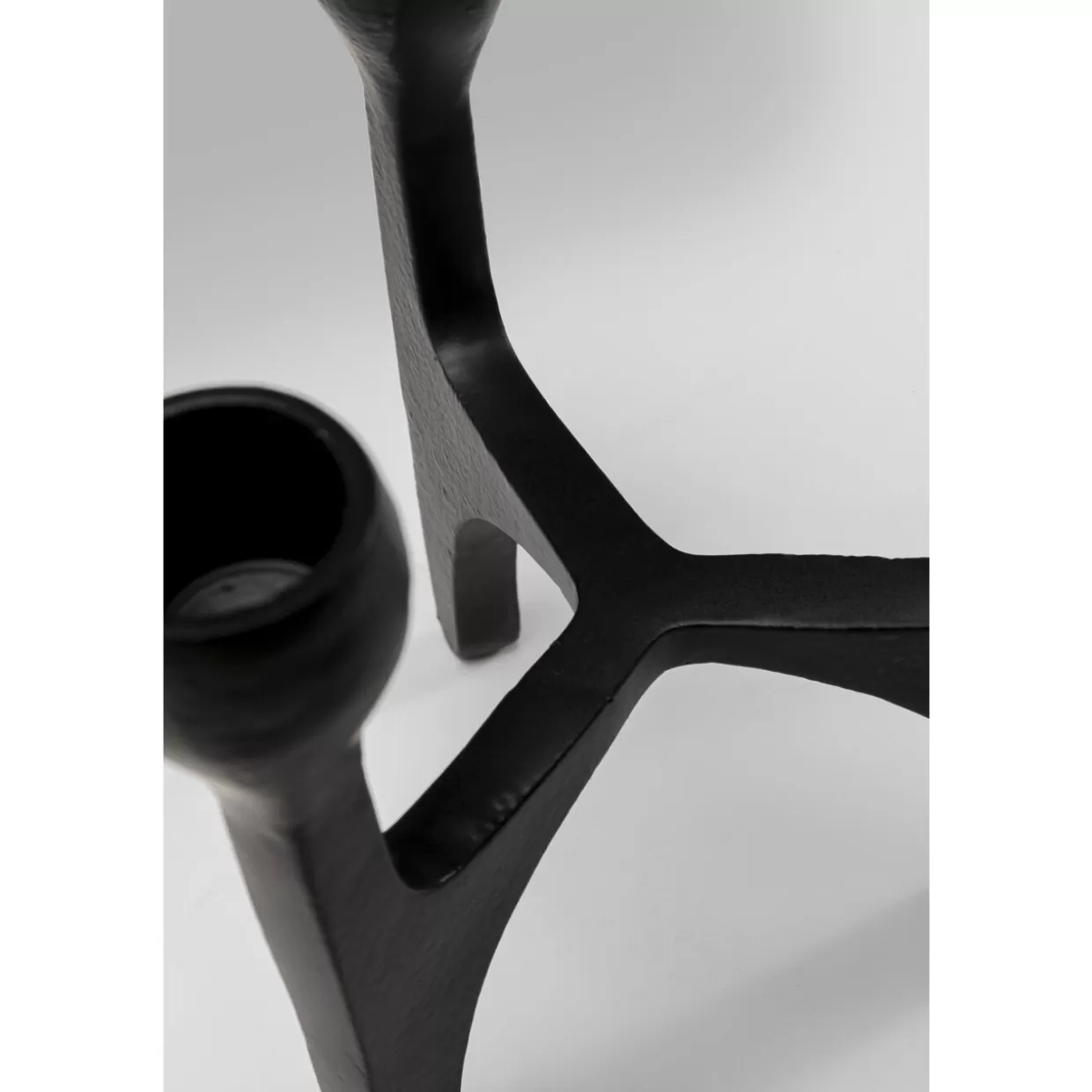 KARE Design Kerzenständer & Laternen | Kerzenständer Stacky Schwarz 15Cm