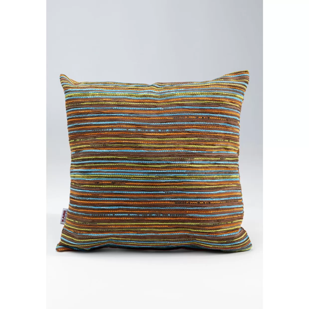 KARE Design Kissen | Kissen Colourful Stripes Braun 40X40Cm