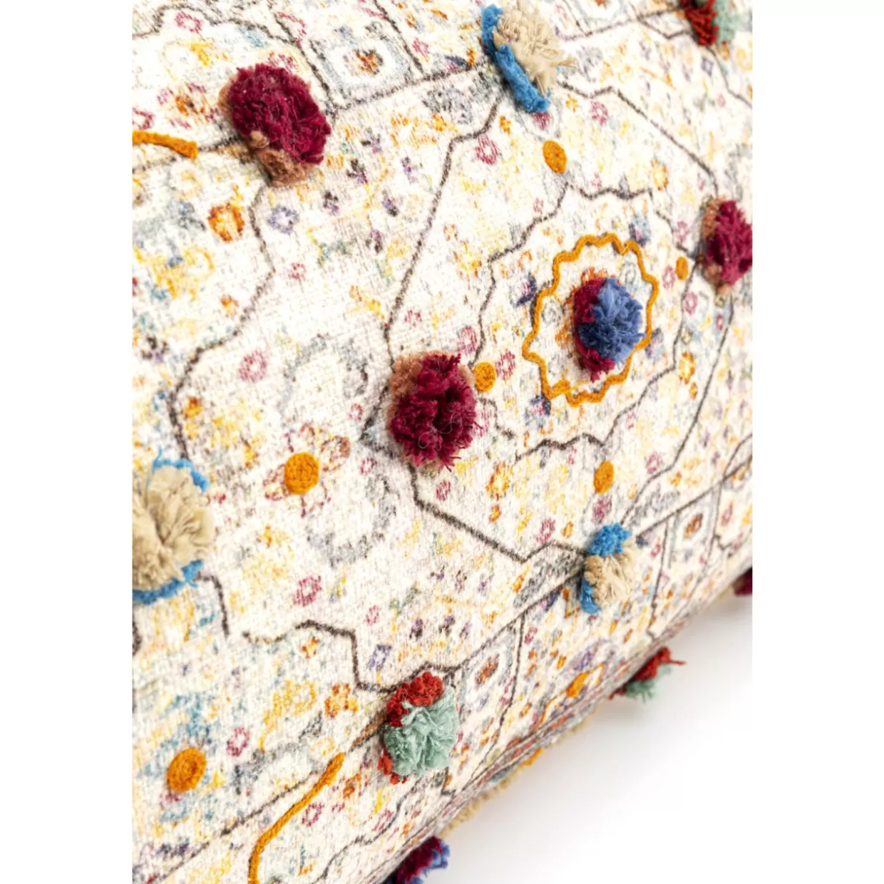 KARE Design Kissen | Kissen Desna Patchwork Creme Multi 60X35Cm