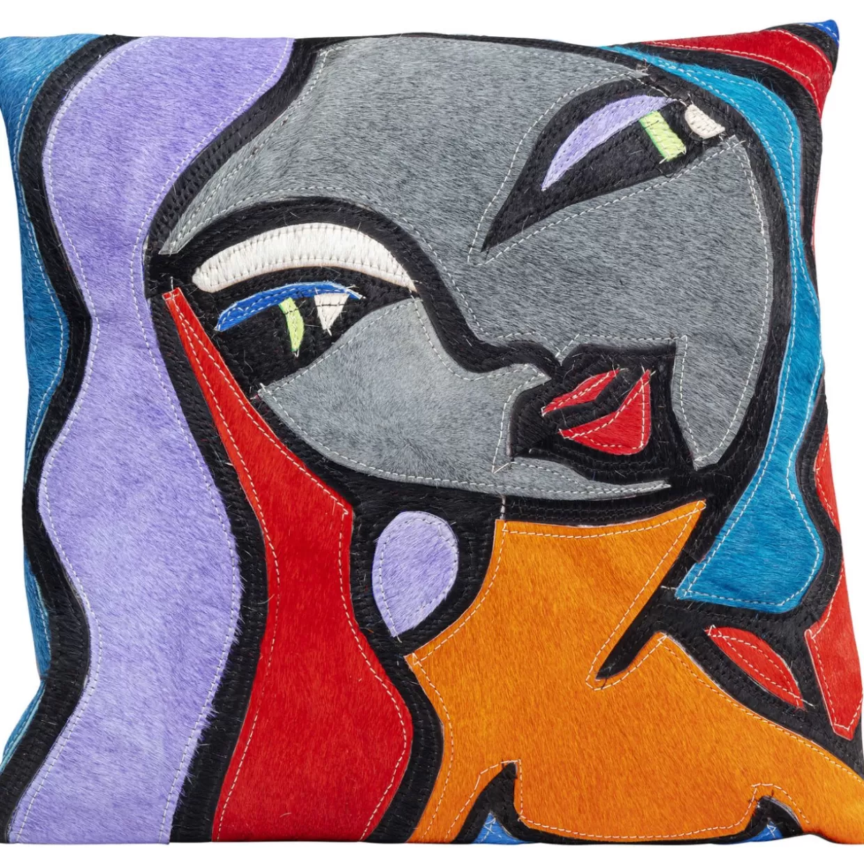 KARE Design Kissen | Kissen Monique Purple Hair 40X40Cm