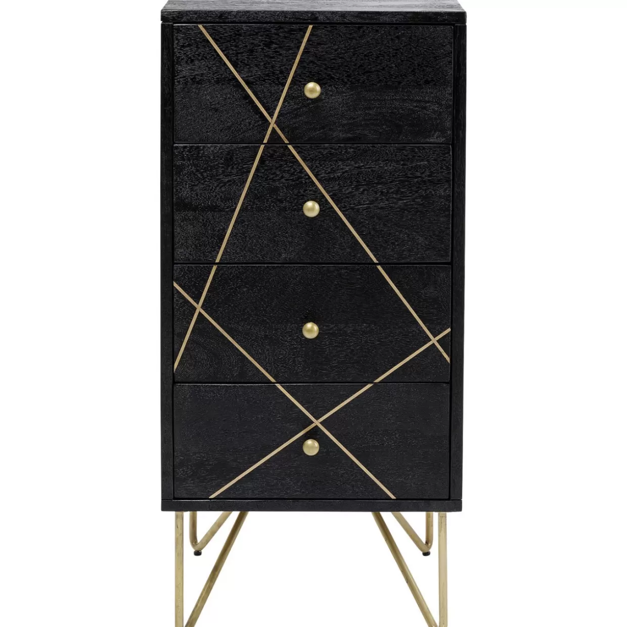 KARE Design Kommoden & Sideboards | Kommode Gold Vein 4 Schube 40X88Cm