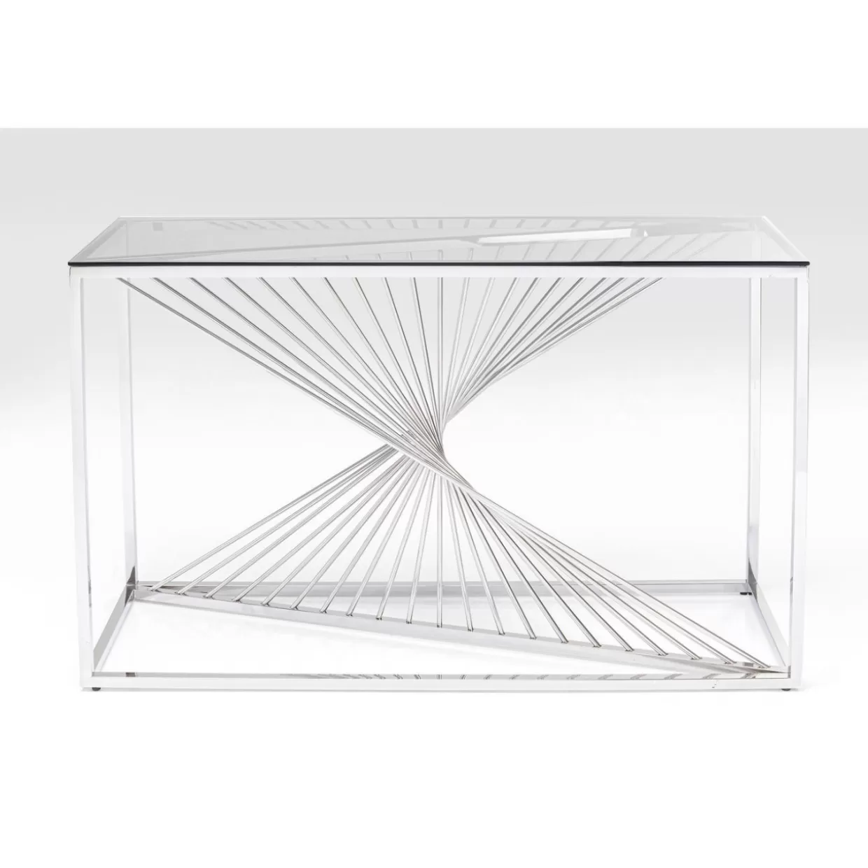 KARE Design Kommoden & Sideboards | Konsole Laser Silber Klarglas 120X40