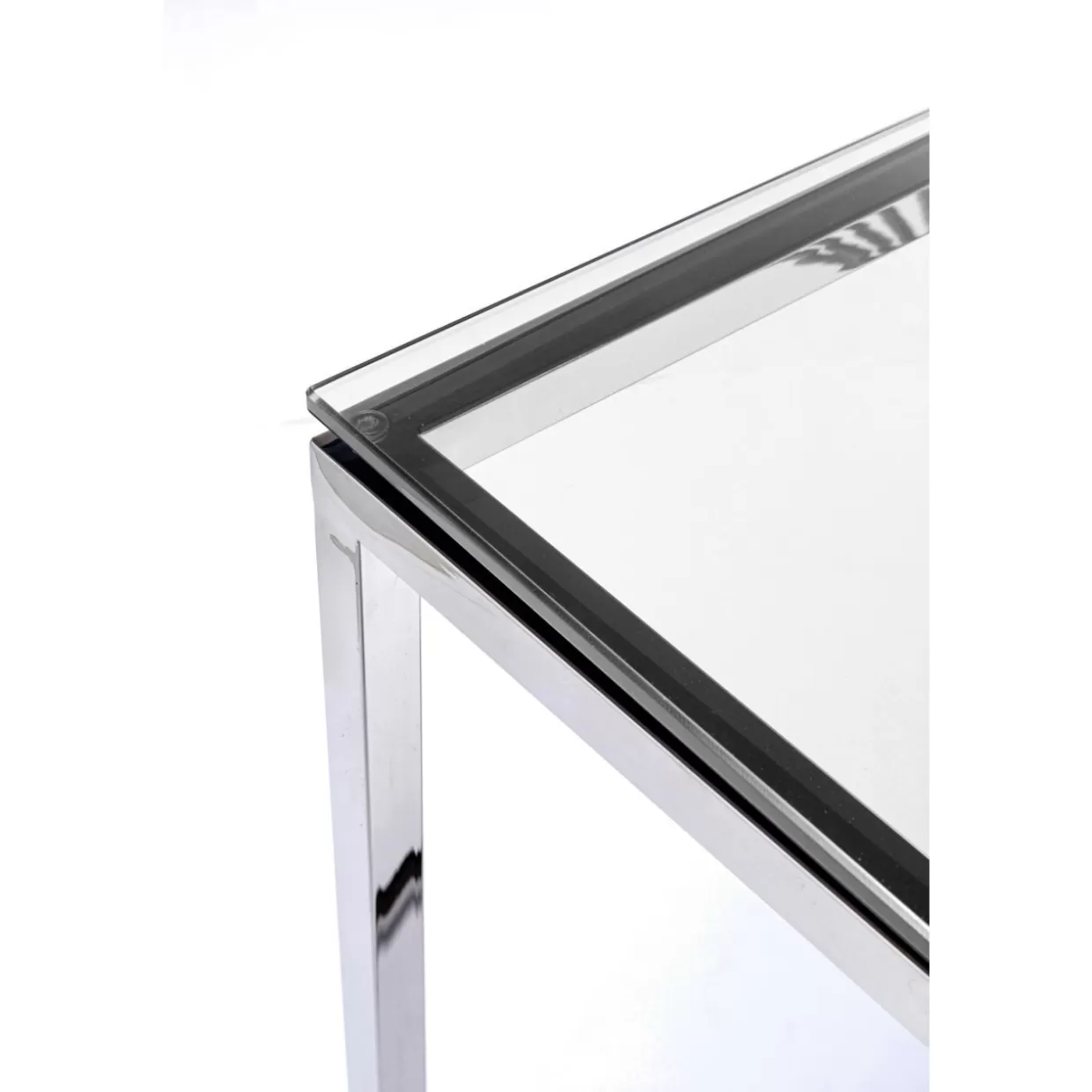 KARE Design Kommoden & Sideboards | Konsole Laser Silber Klarglas 120X40