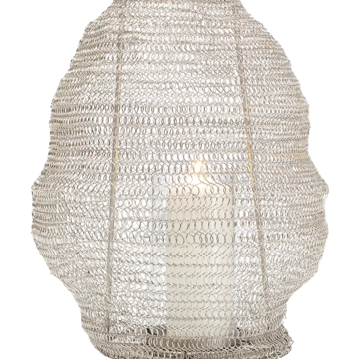 KARE Design Kerzenständer & Laternen | Laterne Mesh Silber O30Cm