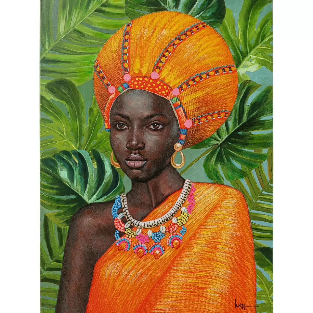 KARE Design Bilder | Leinwandbild African Beauty 70X100Cm