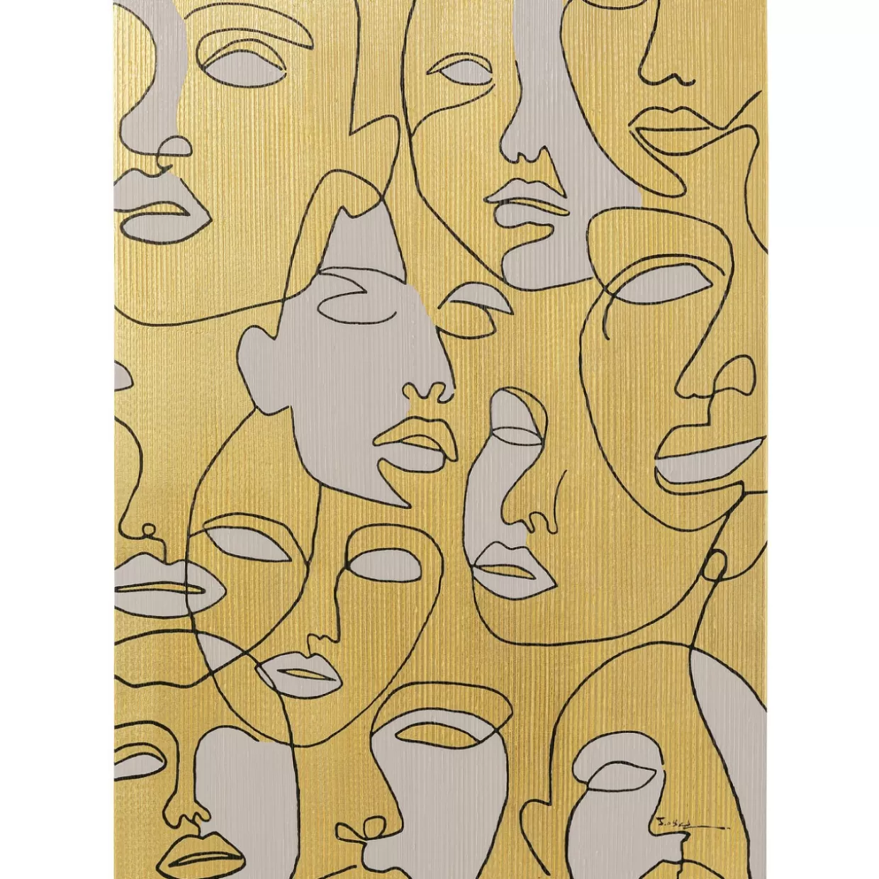 KARE Design Bilder | Leinwandbild Faces 70X100Cm