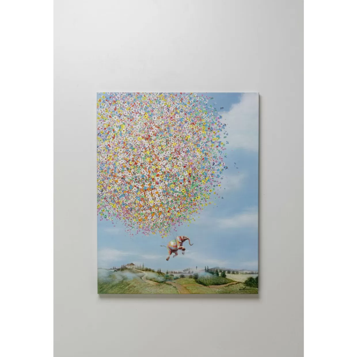 KARE Design Bilder | Leinwandbild Flying Elephant In Day 120X160Cm