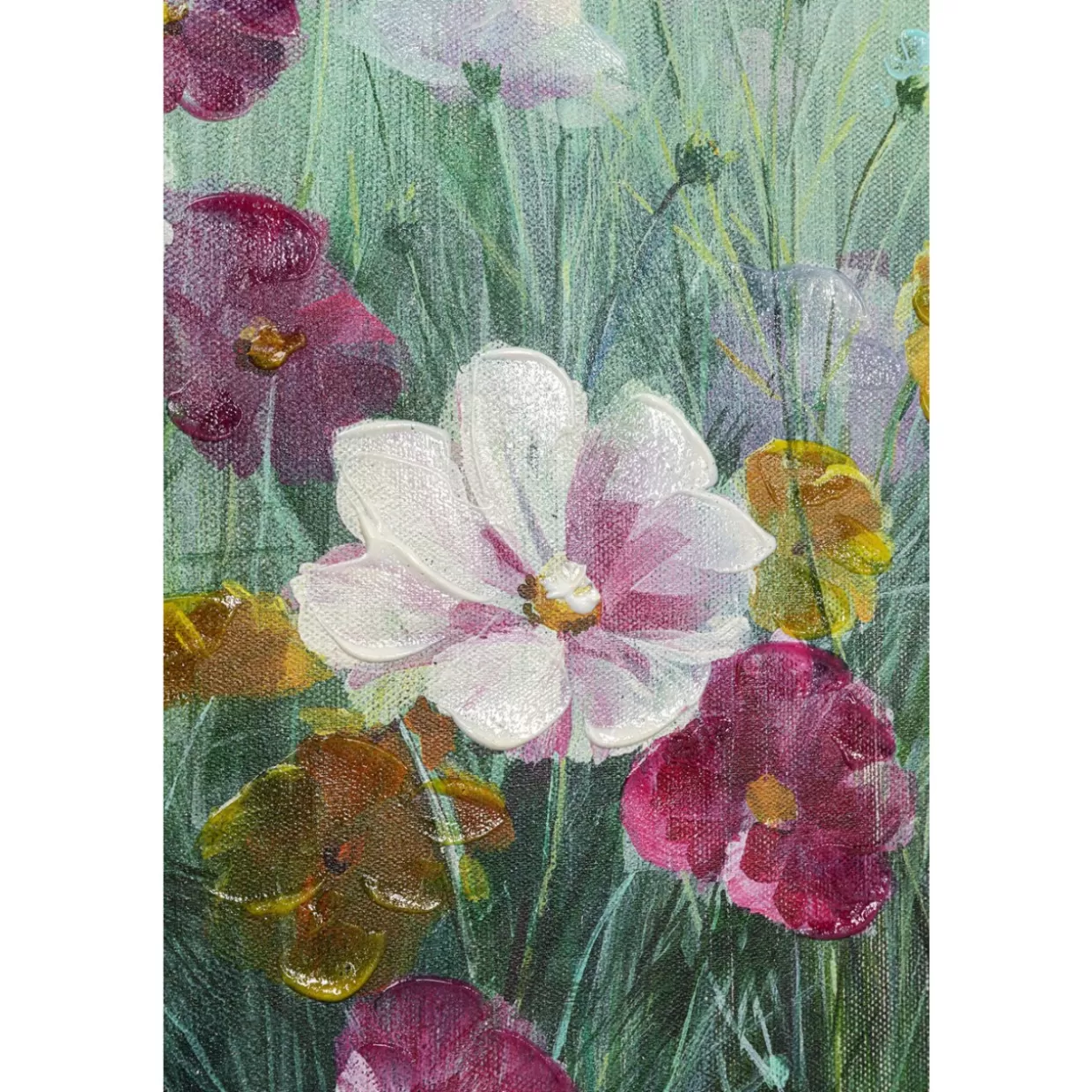 KARE Design Bilder | Leinwandbild Pastell Flowers 120X120Cm