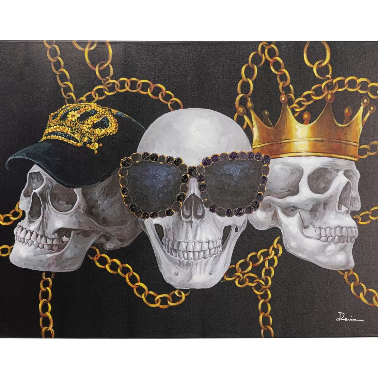 KARE Design Bilder | Leinwandbild Skull Gang 90X120
