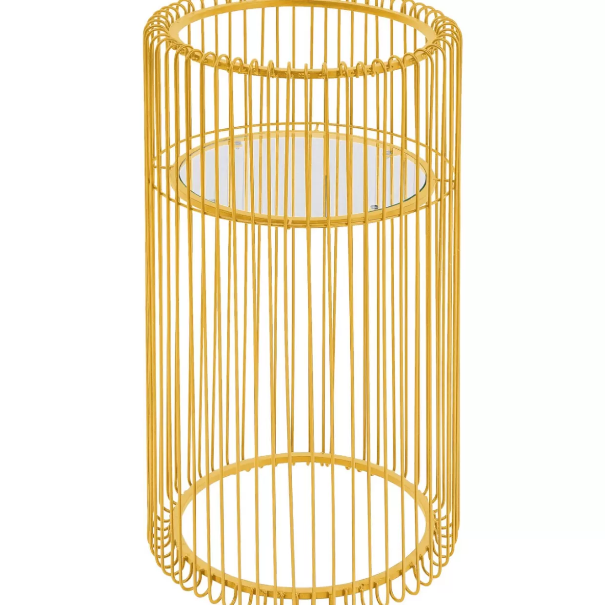 KARE Design Aufbewahrung & Ordnung | Pflanzenstander Wire Gold 70Cm