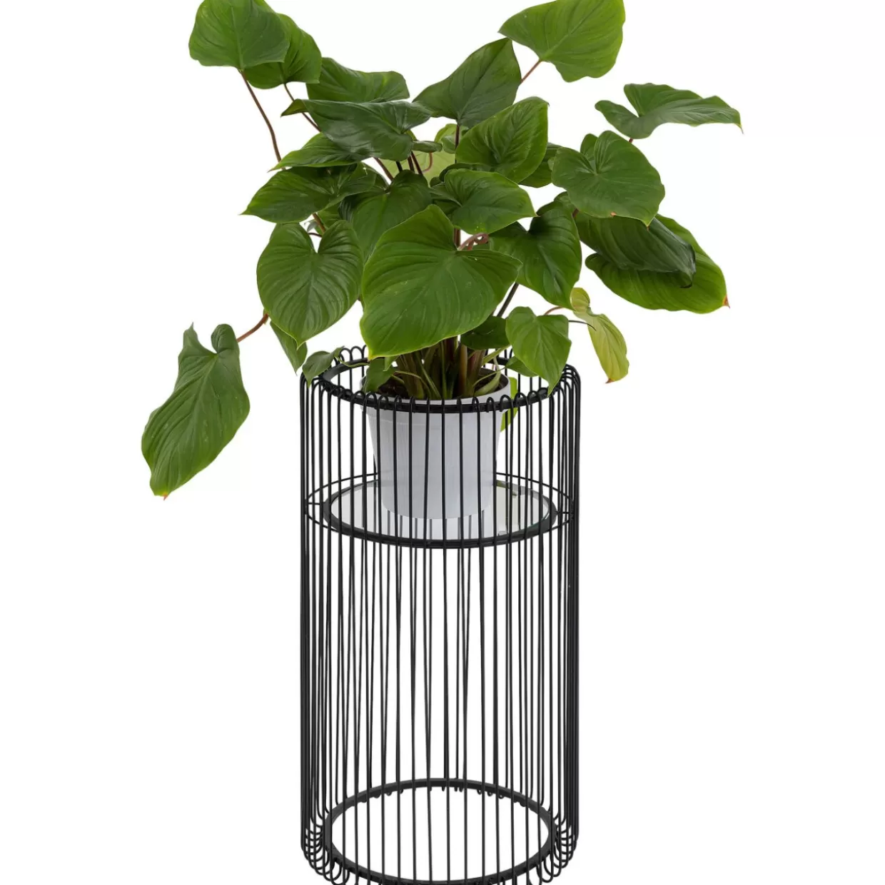 KARE Design Aufbewahrung & Ordnung | Pflanzenstander Wire Schwarz 70Cm