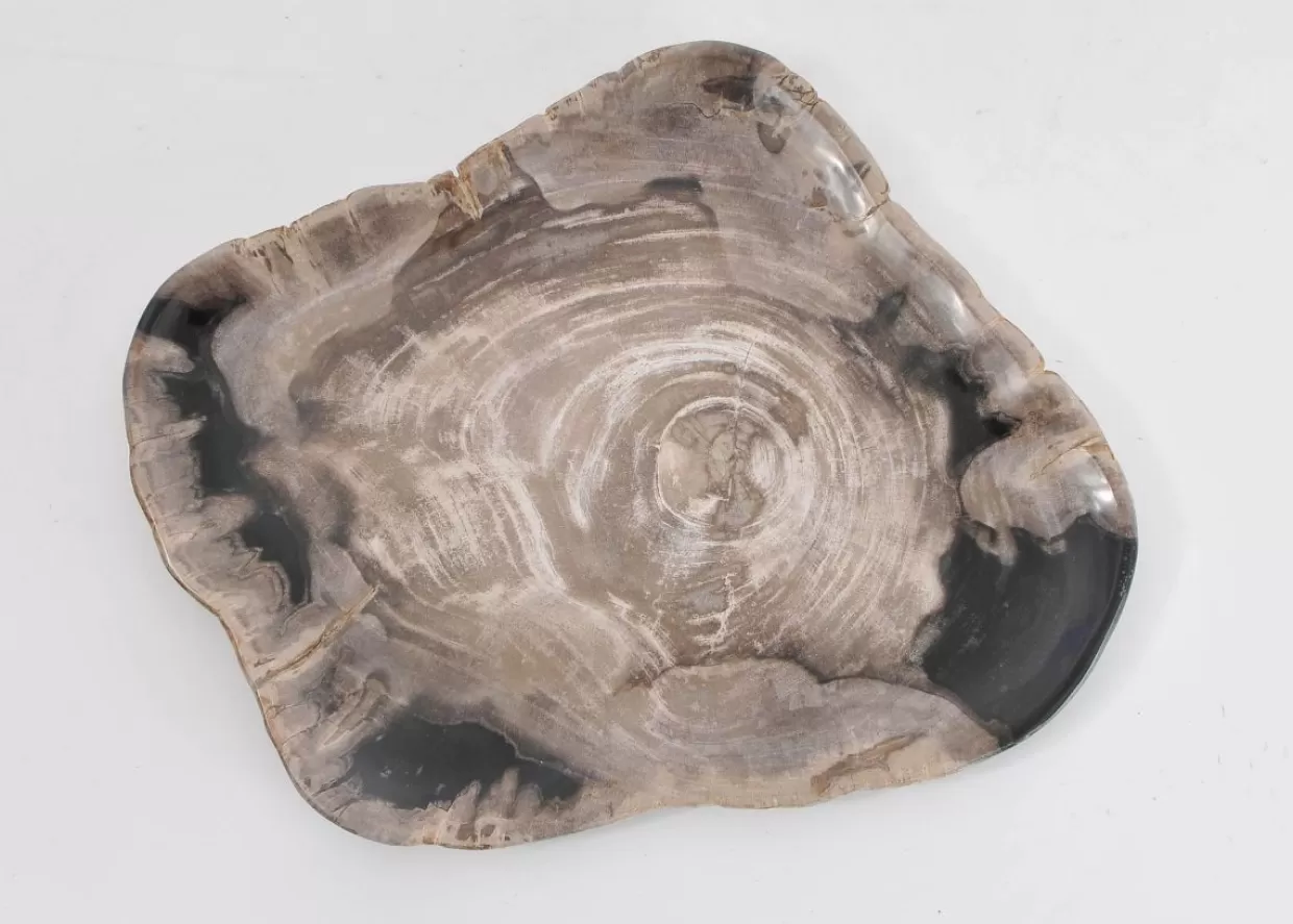KARE Design Geschirr & Tischaccessoires | Platte Drakenhart Versteinertes Holz
