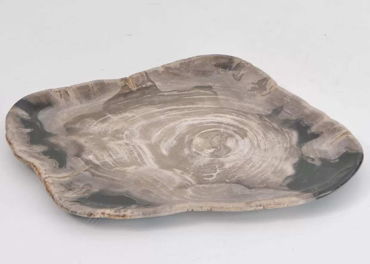 KARE Design Geschirr & Tischaccessoires | Platte Drakenhart Versteinertes Holz