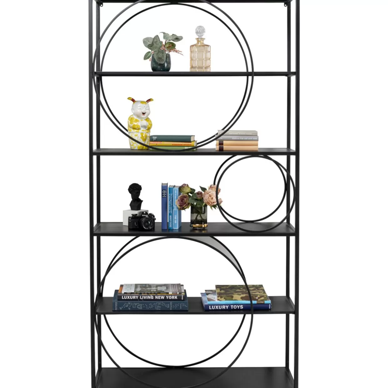 KARE Design Regale | Regal Circle Schwarz 100X200Cm