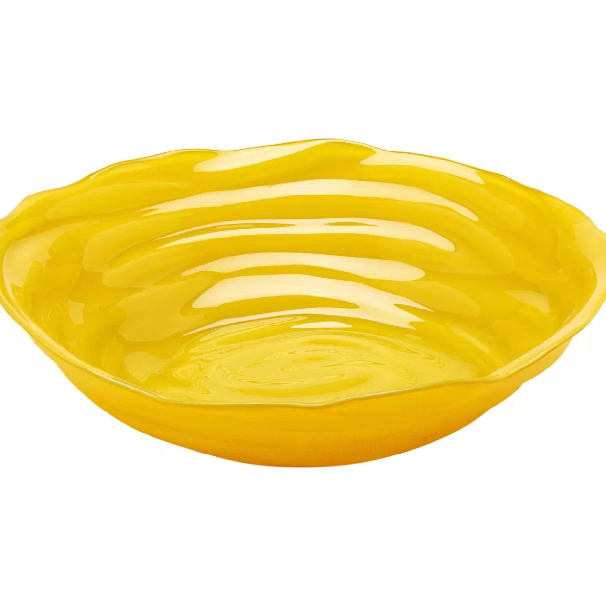 KARE Design Geschirr & Tischaccessoires | Schale Tornado Gelb O32Cm
